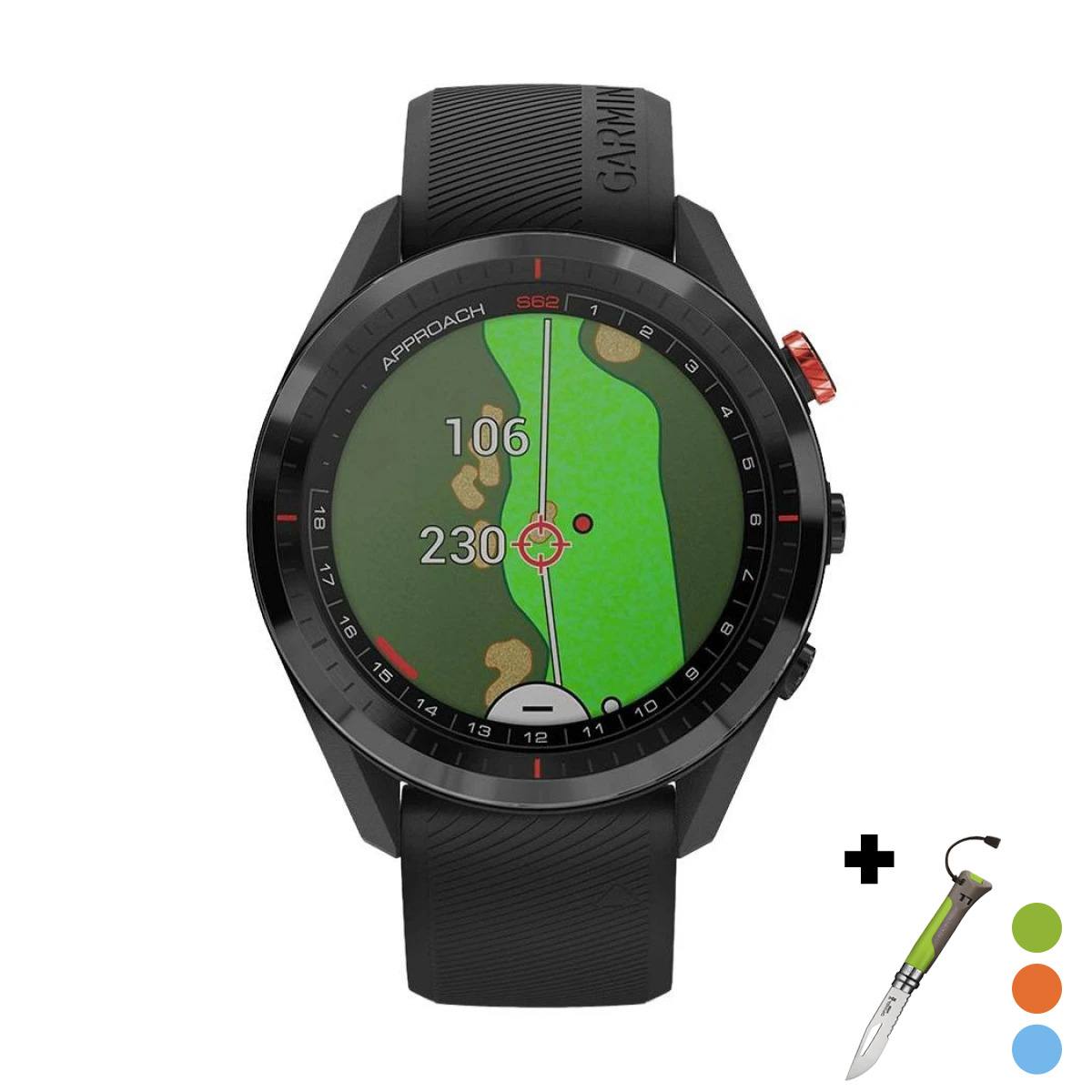 снимка на часовник Смарт часовник Garmin Approach S62 MiP 47 мм Black 010-02200-00
