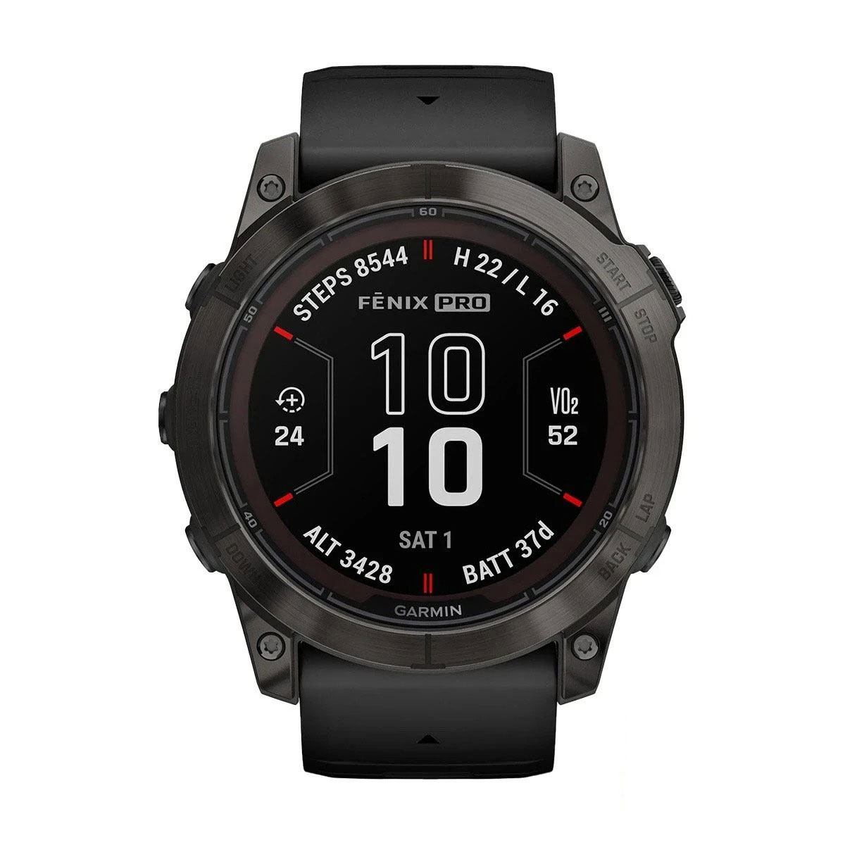снимка на часовник Смарт часовник Garmin Fenix 7X Pro Sapphire Solar Edition Carbon Grey DLC Titanium/Black 010-02778-11