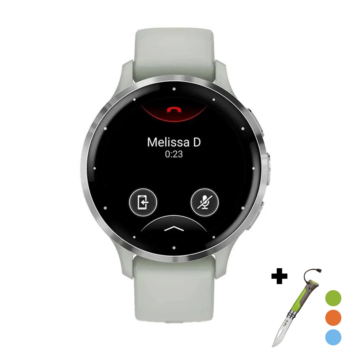 снимка на часовник Смарт часовник Garmin Venu 3S Silver/Sage Grey 010-02785-01