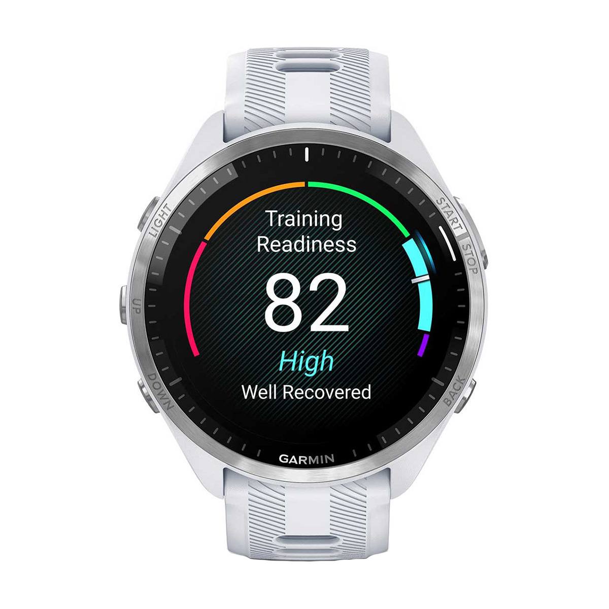 снимка на часовник Смарт часовник Garmin Forerunner 965 Whitestone/Powder Grey 010-02809-11