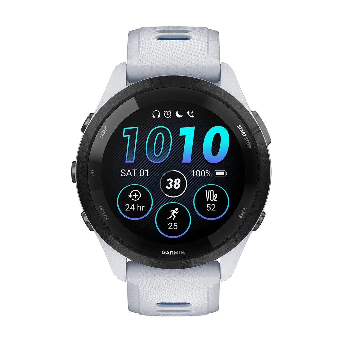 снимка на часовник Смарт часовник Garmin Forerunner 265 Whitestone/Tidal Blue 010-02810-11
