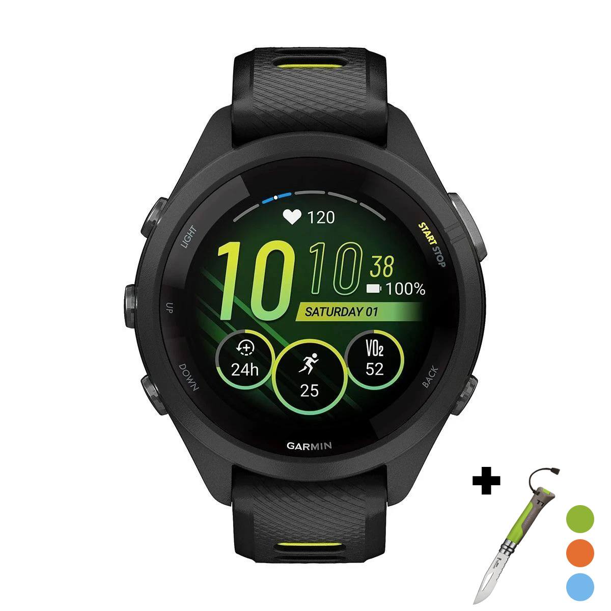 снимка на часовник Смарт часовник Garmin Forerunner 265S Black/Amp Yellow 010-02810-13