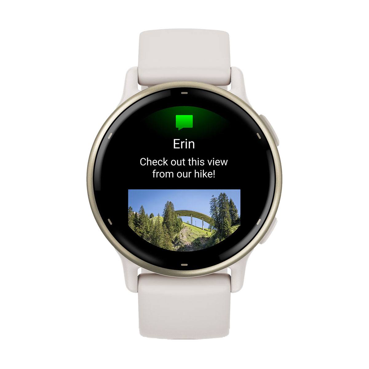 снимка на часовник Смарт часовник Garmin Vivoactive 5 Cream Gold/Ivory 010-02862-11