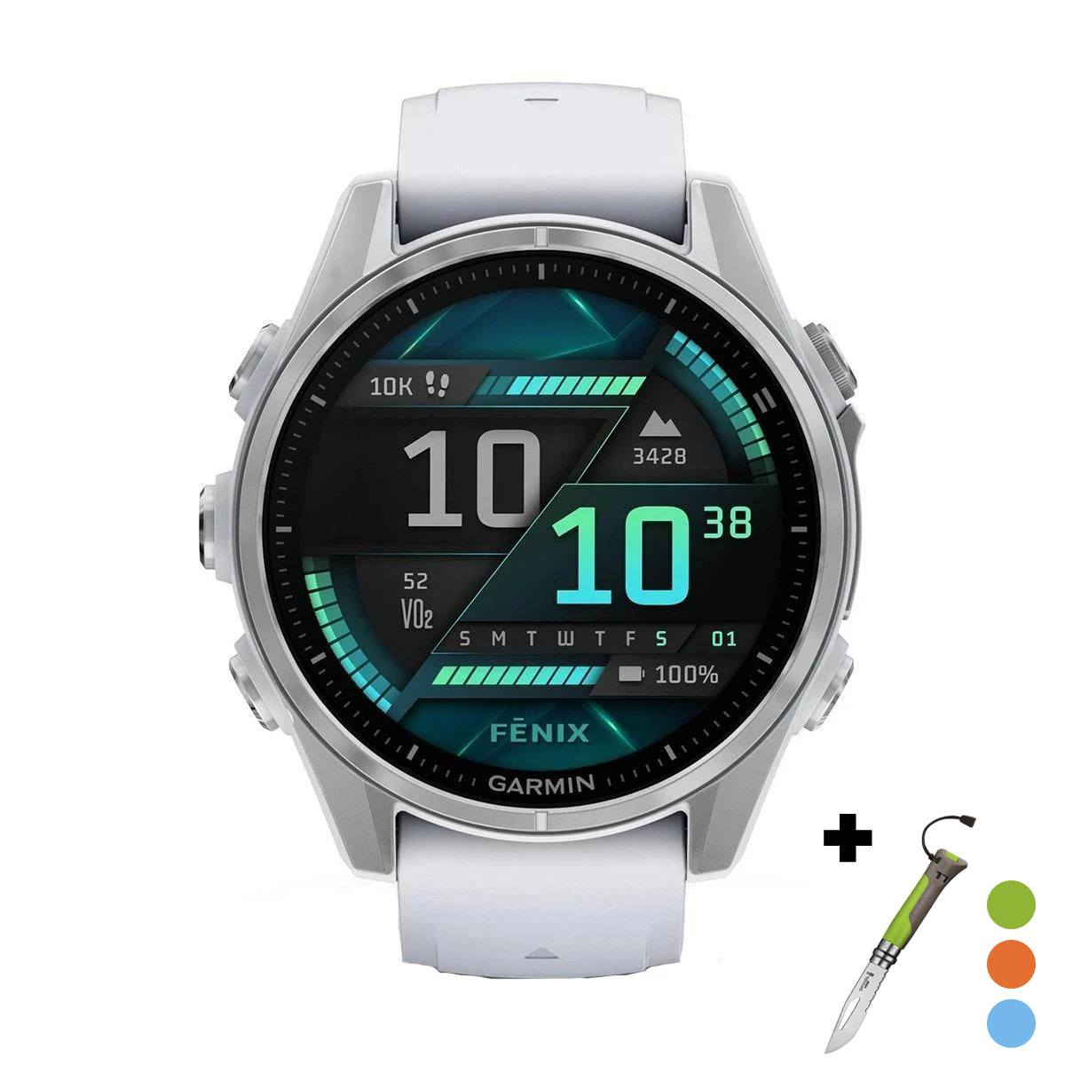 снимка на часовник Смарт часовник Garmin Fenix 8 Amoled 43 мм Silver/Whitestone Garmin 010-02903-00