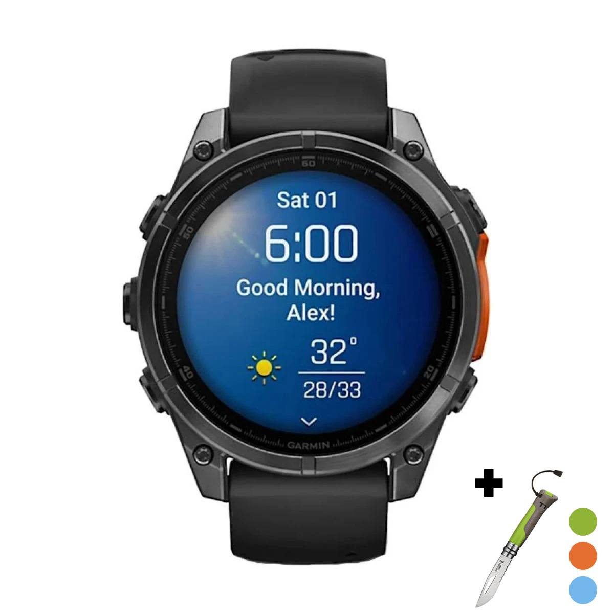 снимка на часовник Смарт часовник Garmin Fenix 8 Amoled 47 мм Slate Gray/Black Garmin 010-02904-00