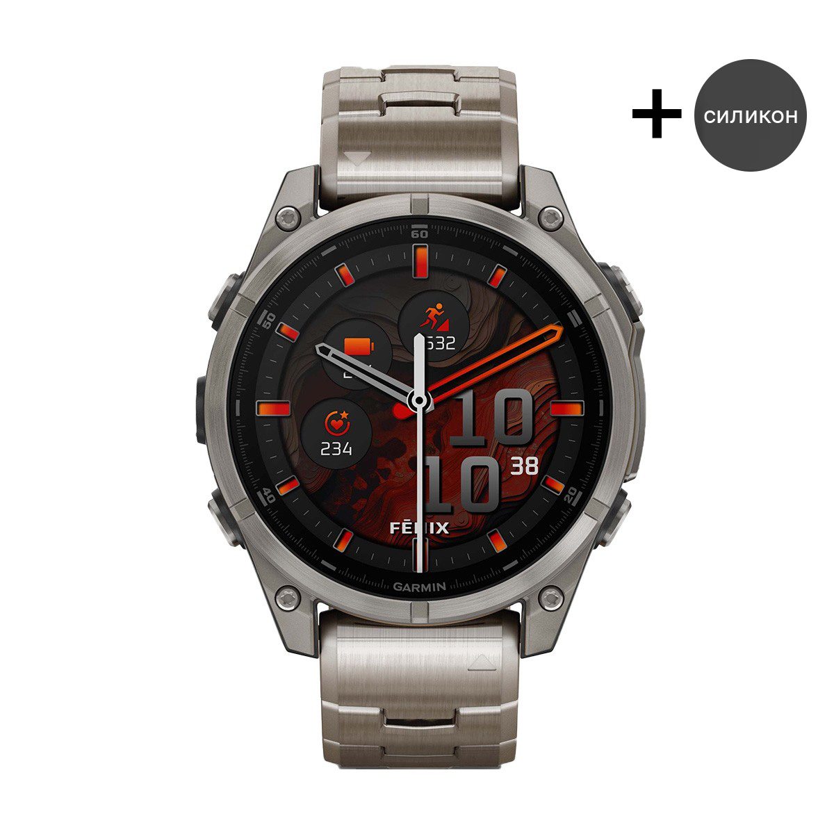 снимка на часовник Смарт часовник Garmin Fenix 8 Amoled 47 мм Sapphire Titanium/Vented Garmin 010-02904-40