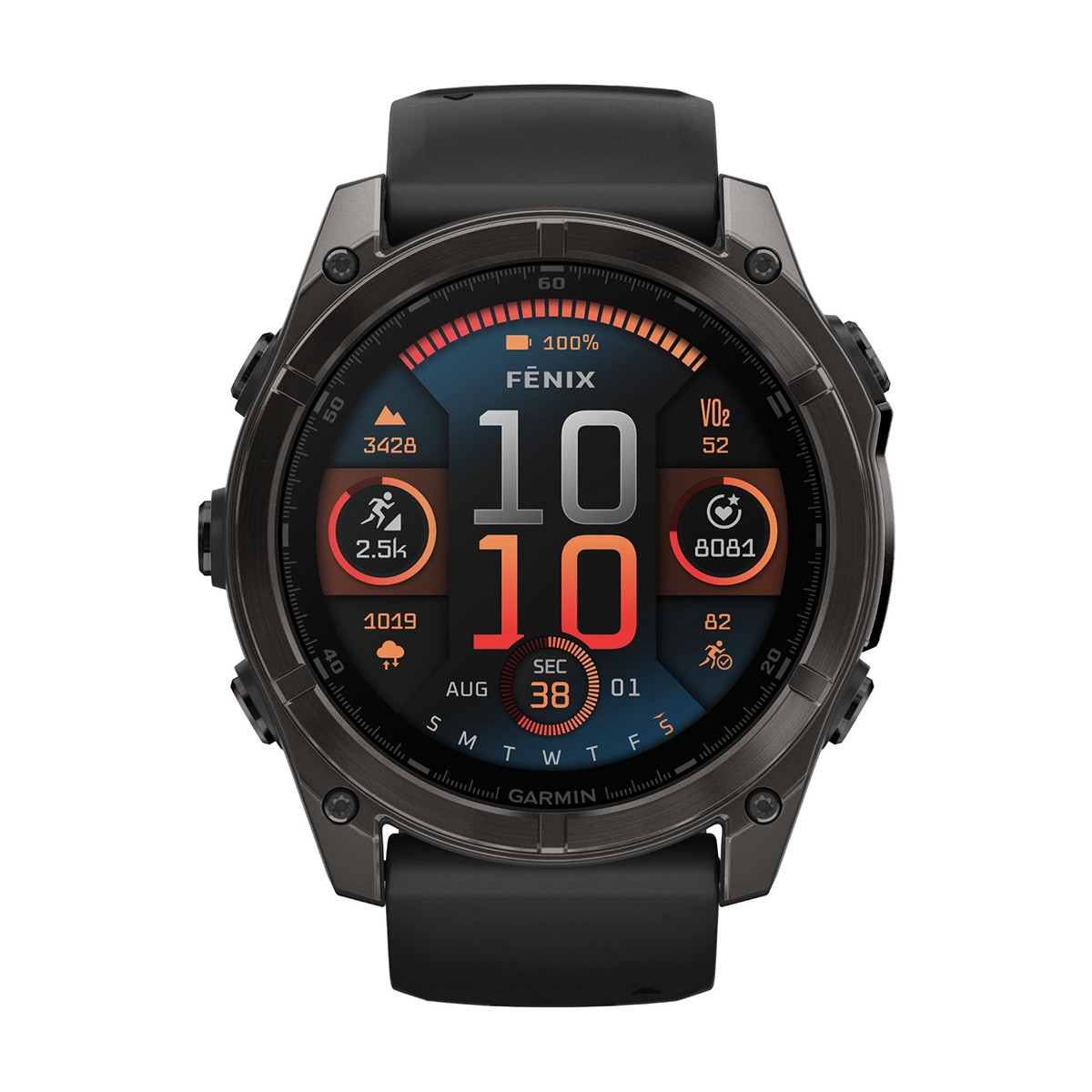 снимка на часовник Смарт часовник Garmin Fenix 8 Amoled 51 мм Sapphire Carbon Gray DLC Titanium/Black/Pebble Gray Garmin 010-02905-21