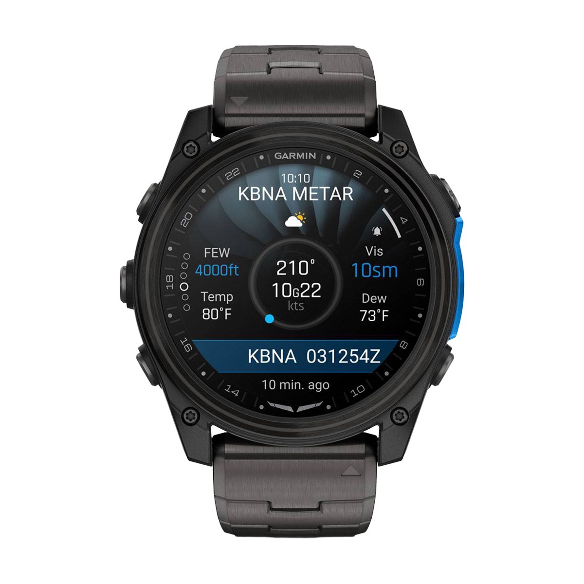 снимка на часовник Смарт часовник Garmin D2 Mach 2 Amoled 51 мм Carbon Gray DLC Titanium/Vented Titanium 010-02905-31