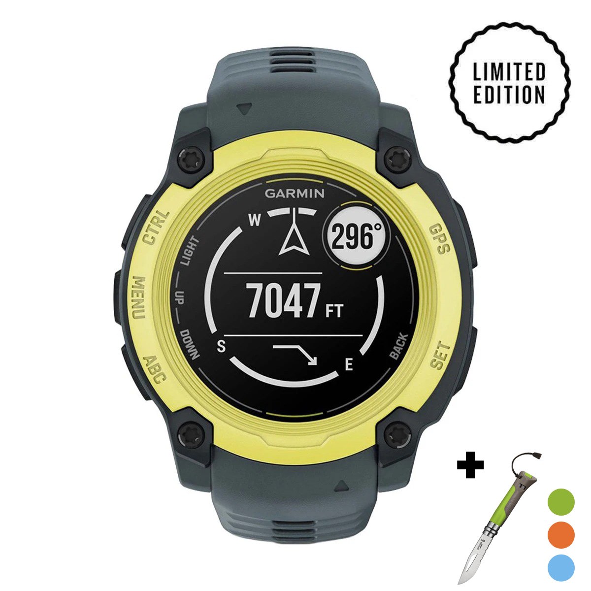 снимка на часовник Смарт часовник Garmin Instinct E MiP 40 мм Electric Lime/Twilight 010-02932-01