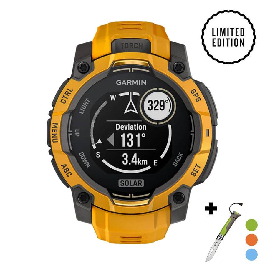снимка на часовник Смарт часовник Garmin Instinct 3 Solar 45 мм Sunburst/Grey 010-02934-02