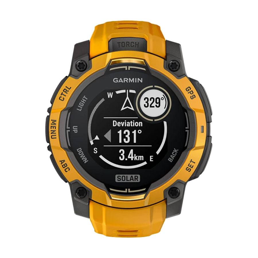 снимка на часовник Смарт часовник Garmin Instinct 3 Solar 45 мм Sunburst/Grey 010-02934-02