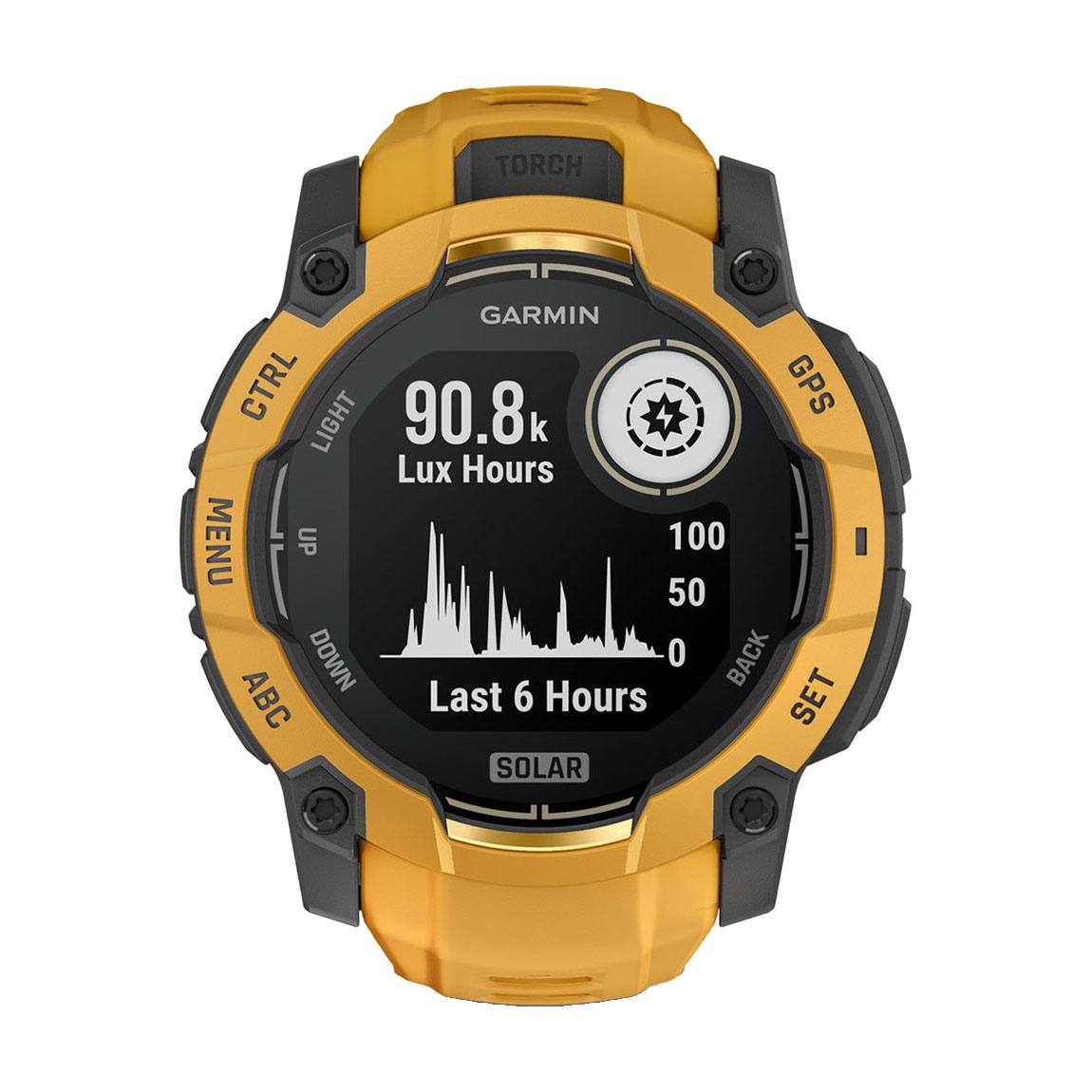 снимка на часовник Смарт часовник Garmin Instinct 3 Solar 50 мм Sunburst/Grey 010-02935-02