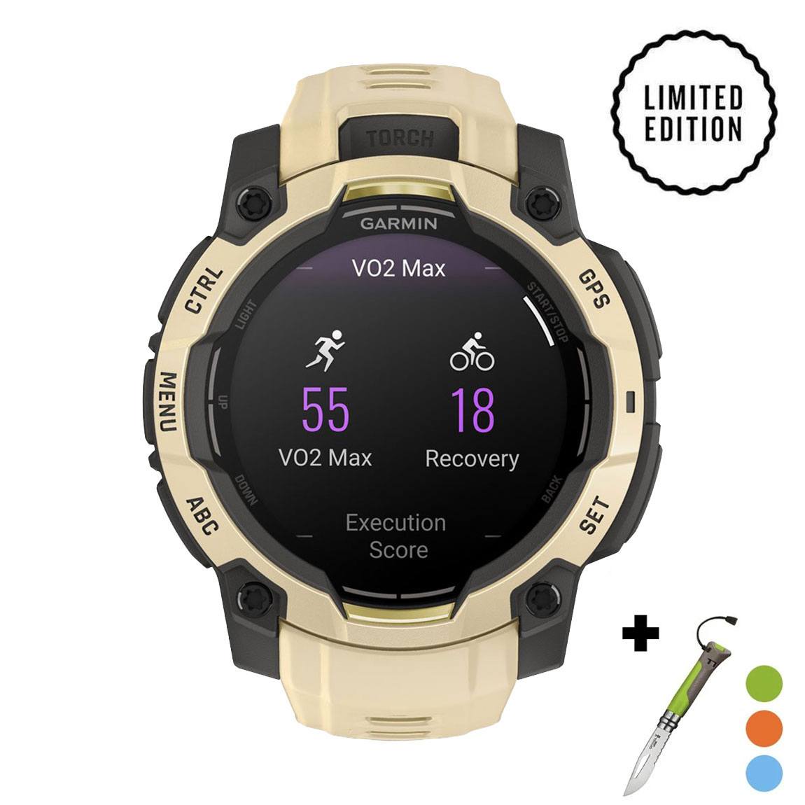 снимка на часовник Смарт часовник Garmin Instinct 3 Amoled 45 мм Citrine 010-02936-02