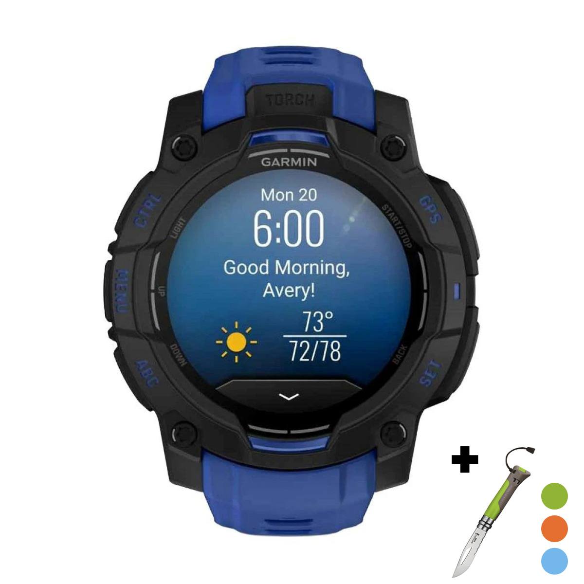 снимка на часовник Смарт часовник Garmin Instinct 3 Amoled 45 мм Neotropic 010-02936-03