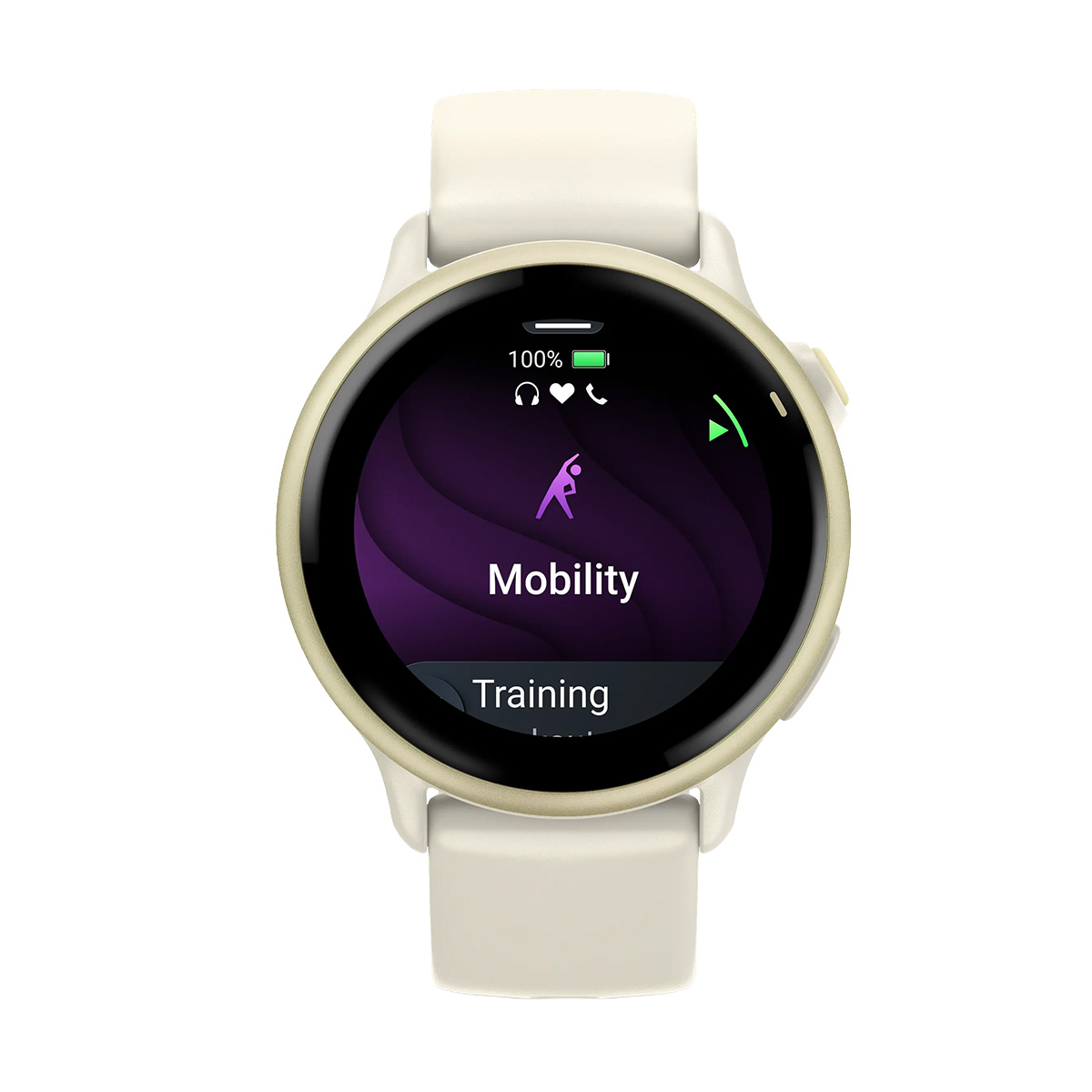 снимка на часовник Смарт часовник Garmin Vivoactive 6 Amoled 42 мм Gorilla 3 Lunar Gold/Bone 010-02985-01