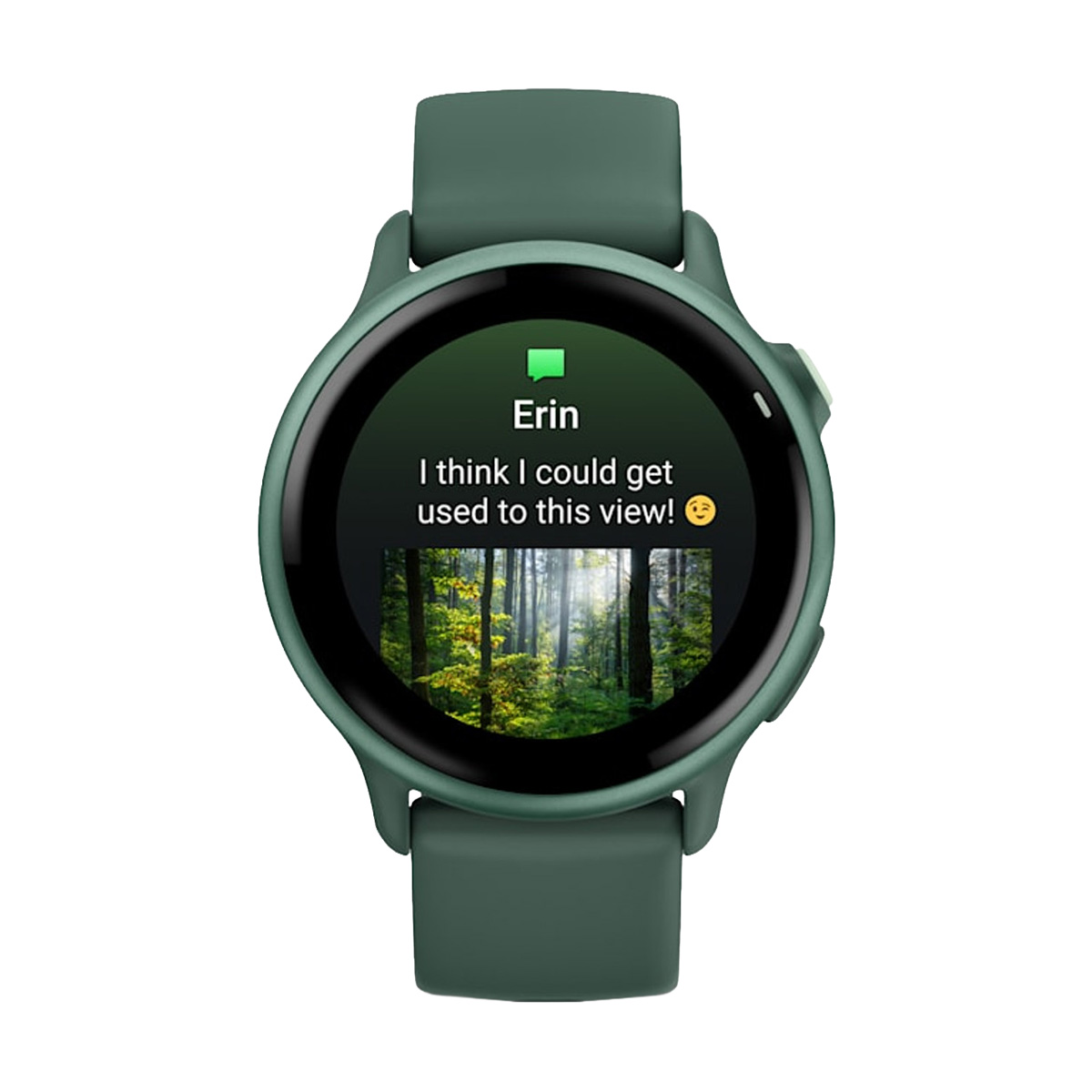 снимка на часовник Смарт часовник Garmin Vivoactive 6 Amoled 42 мм Gorilla 3 Metallic Jasper Green/Jasper Green 010-02985-02