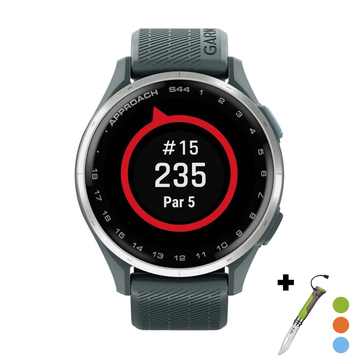 снимка на часовник Смарт часовник Garmin Approach S44 Amoled 43 мм Aluminium/Twilight 010-03009-01
