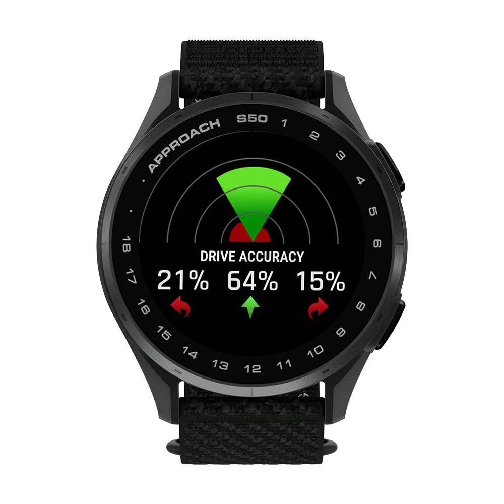 снимка на часовник Смарт часовник Garmin Approach S50 Amoled 43 мм M/L Slate Aluminium/Black 010-03010-00