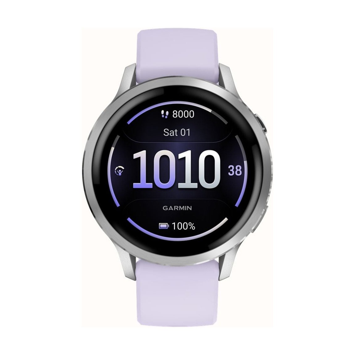 снимка на часовник Смарт часовник Garmin Venu 4 Amoled 41 мм Gorilla 3 Silver/Periwinkle 010-03013-01