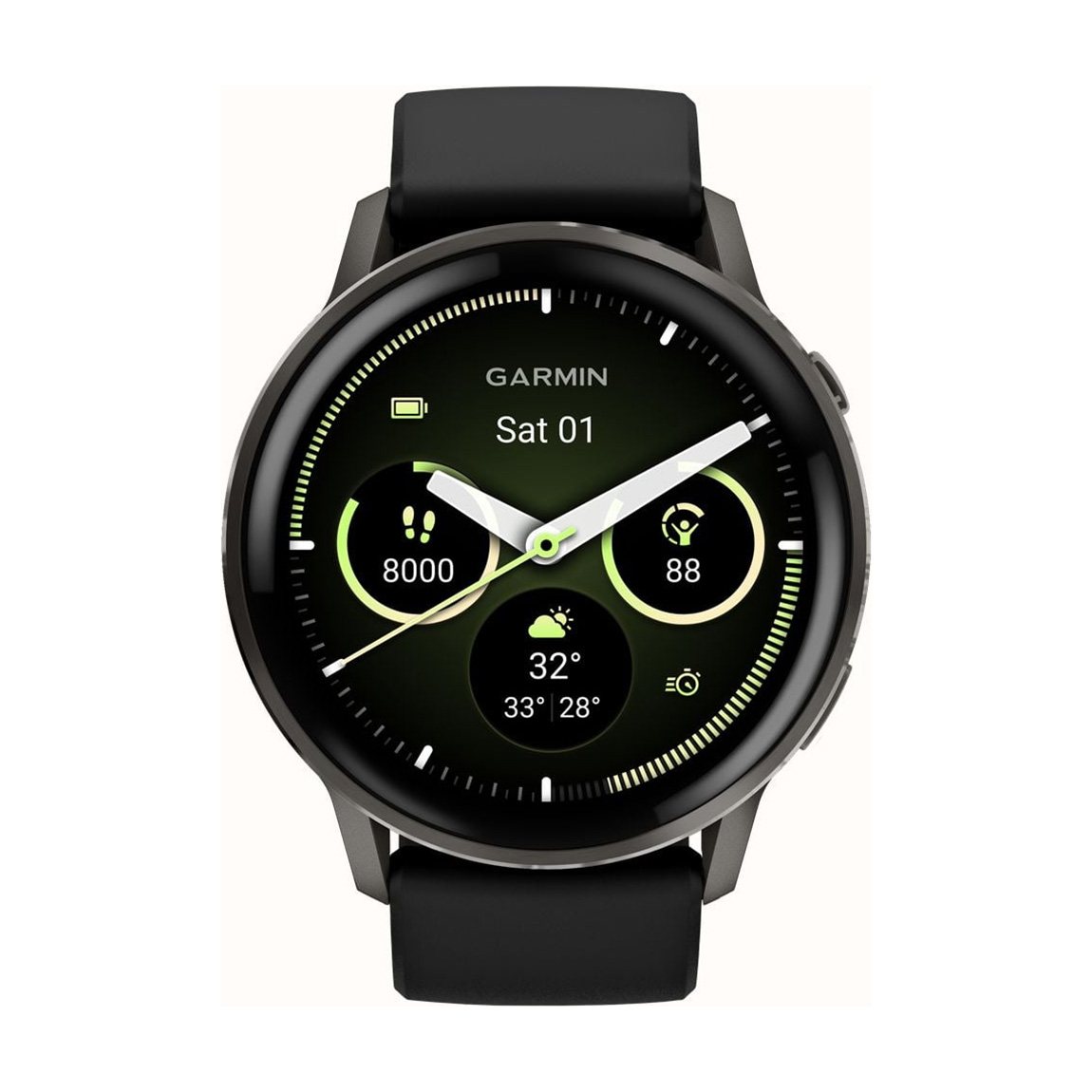 снимка на часовник Смарт часовник Garmin Venu 4 Amoled 45 мм Gorilla 3 Slate/Black 010-03014-00
