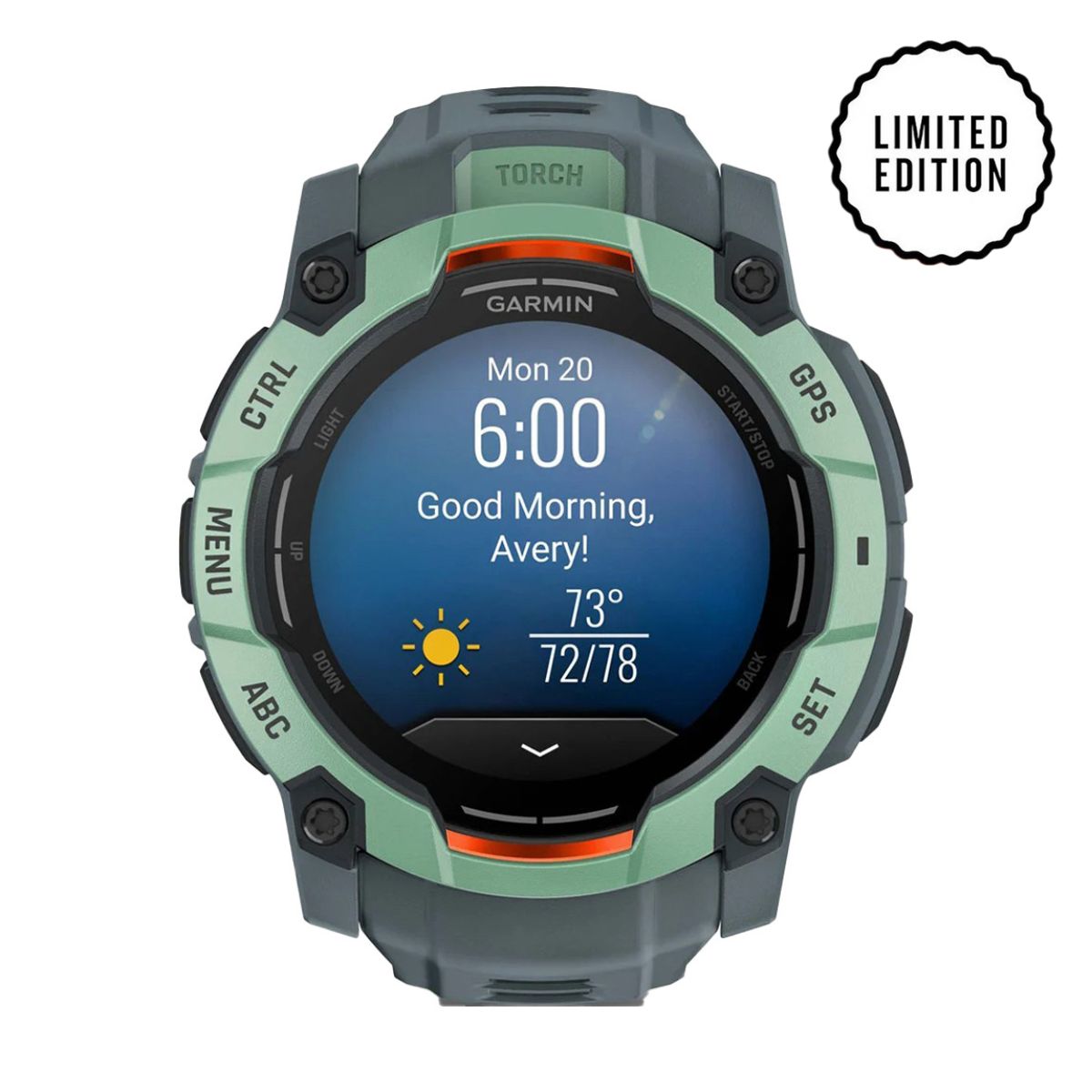 снимка на часовник Смарт часовник Garmin Instinct 3 Amoled Neotropic/Twilight 010-03020-01