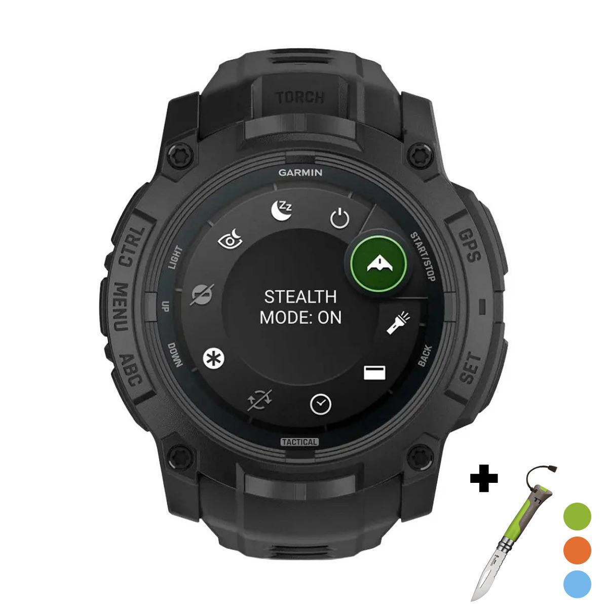снимка на часовник Смарт часовник Garmin Instinct 3 Amoled 50 мм Tactical Edition Black 010-03020-50