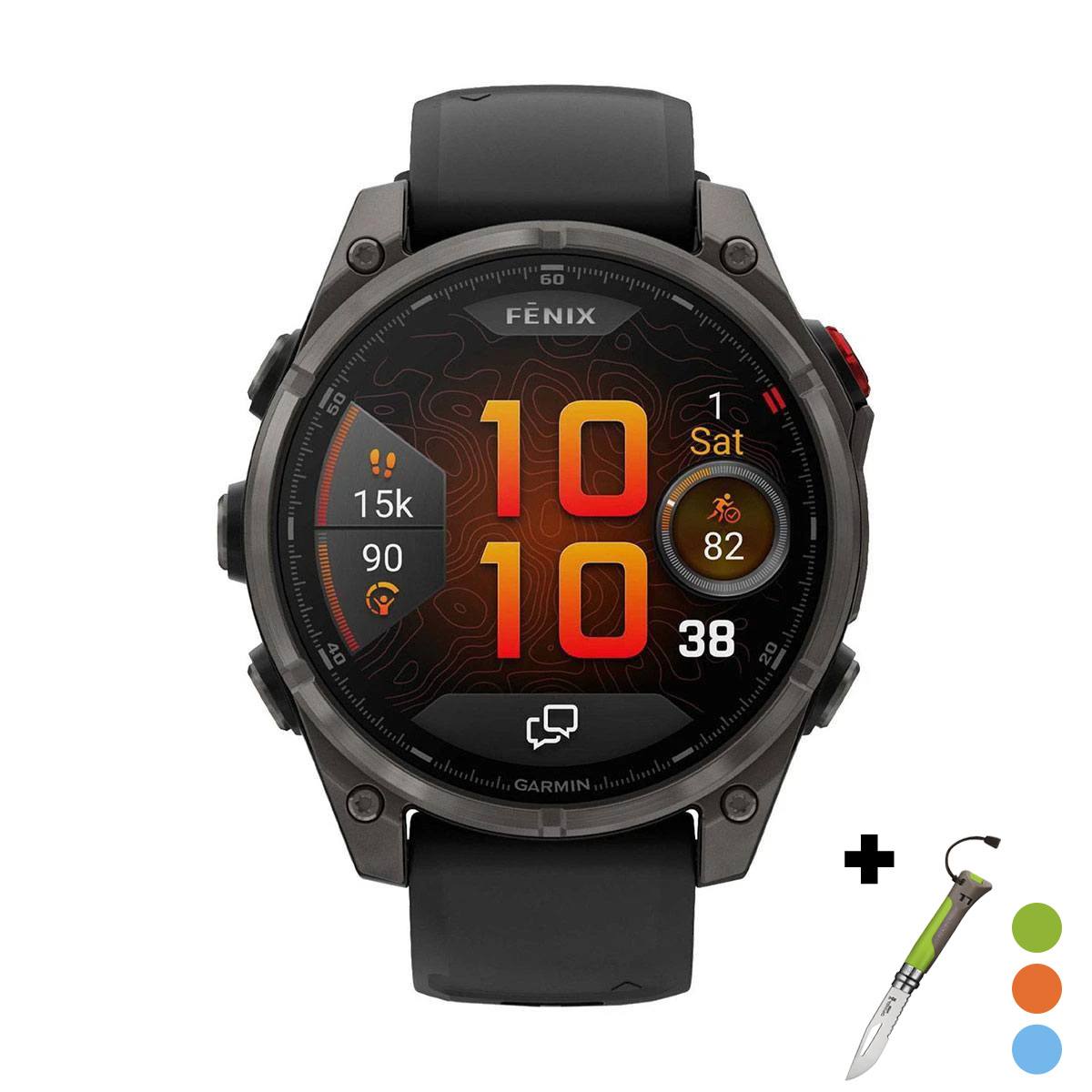 снимка на часовник Смарт часовник Garmin Fenix 8 Pro Amoled 47 мм Sapphire Carbon Grey DLC Titanium/Black/Pebble Grey 010-03198-01