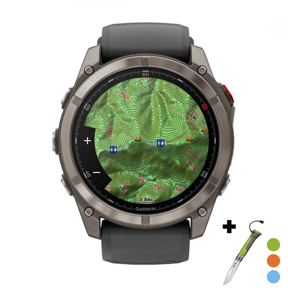 снимка на часовник Смарт часовник Garmin Fenix 8 Pro Amoled 47 мм Sapphire Titanium/Graphite/Pebble Grey 010-03198-11