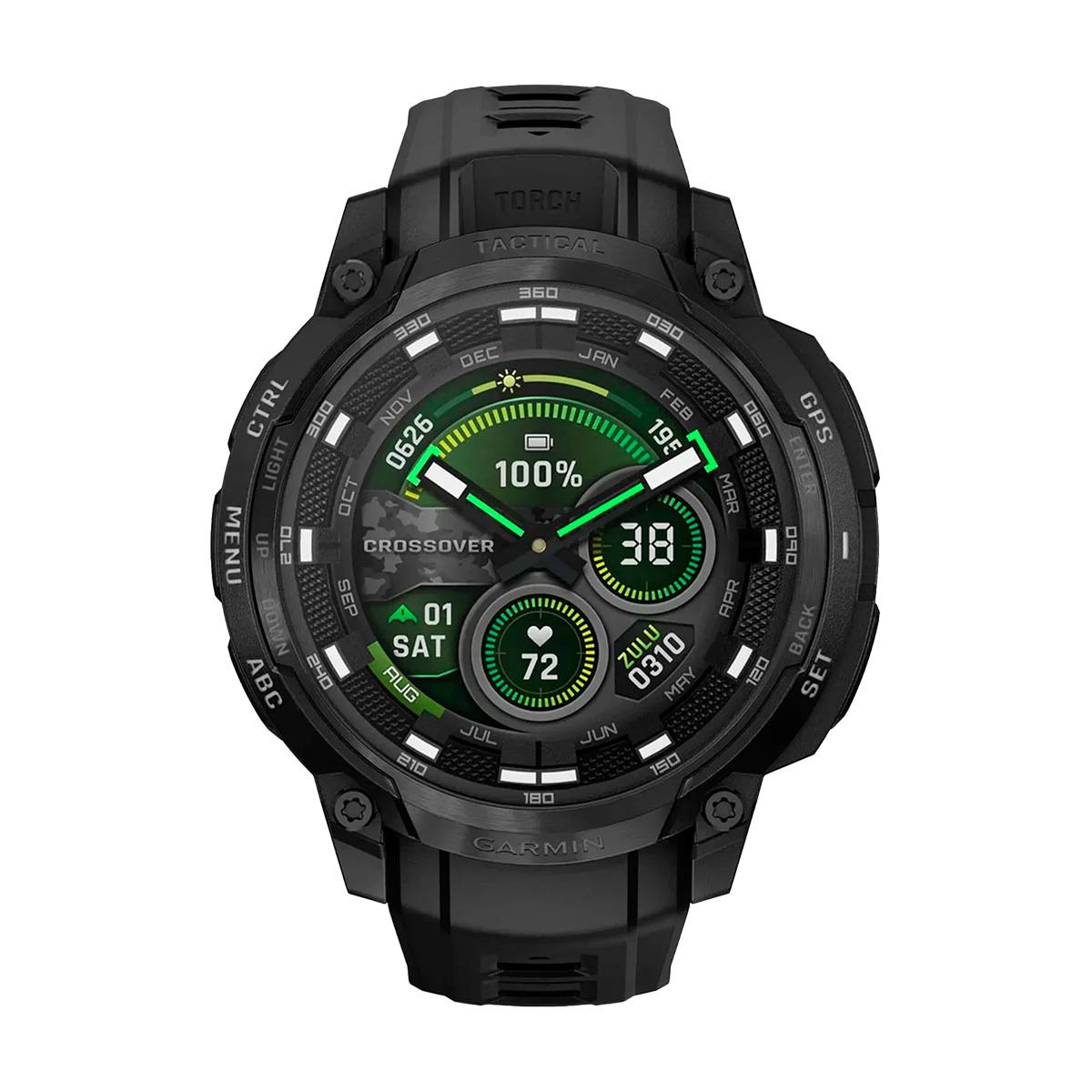 снимка на часовник Смарт часовник Garmin Instinct Crossover Amoled 47 мм Sapphire Charcoal 010-03398-00