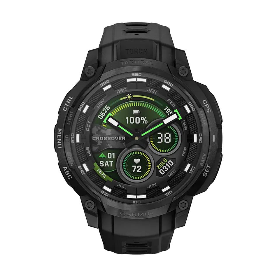 снимка на часовник Смарт часовник Garmin Instinct Crossover Amoled 47 мм Sapphire Tactical Edition Black 010-03398-02