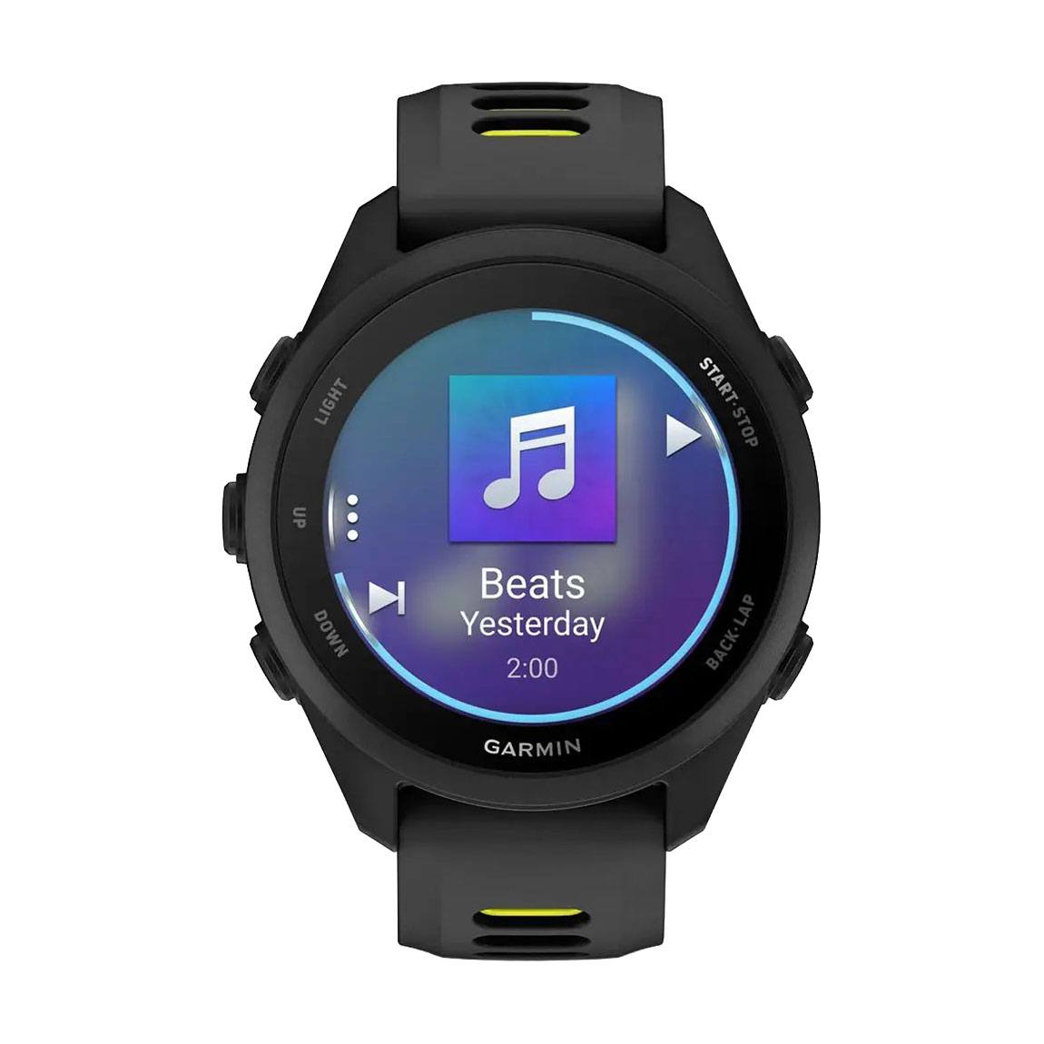 снимка на часовник Смарт часовник Garmin Forerunner 170 Music Amoled 43 мм GPS Black/Amp Yellow 010-03920-10
