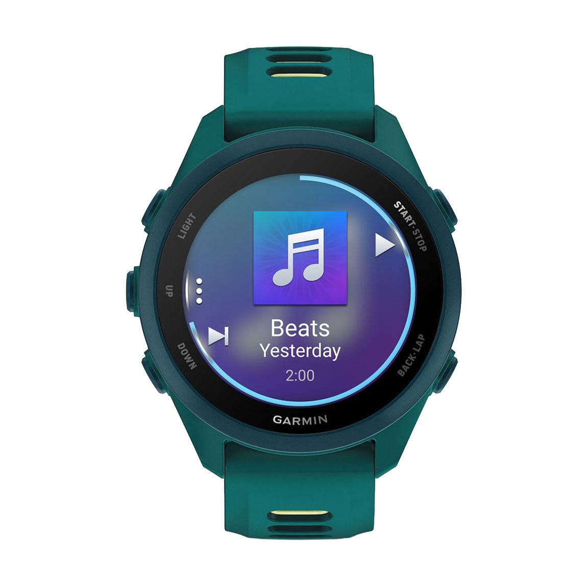 снимка на часовник Смарт часовник Garmin Forerunner 170 Music Amoled 43 мм GPS Teal Green/Citron 010-03920-12