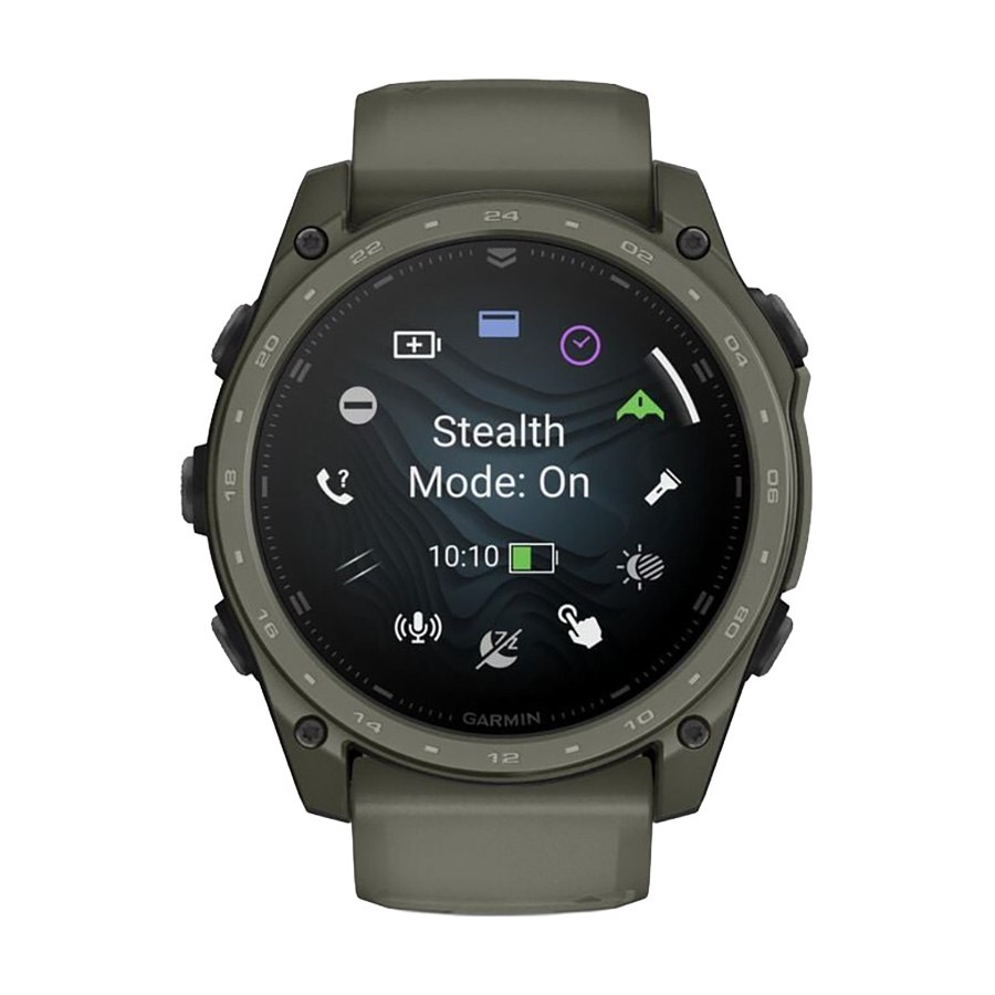 снимка на часовник Смарт часовник Garmin Tactix 8 Amoled 51 мм Sapphire Applied Ballistics Ultralight Tactical Solver/Olive Dab Cerakote 010-04553-11