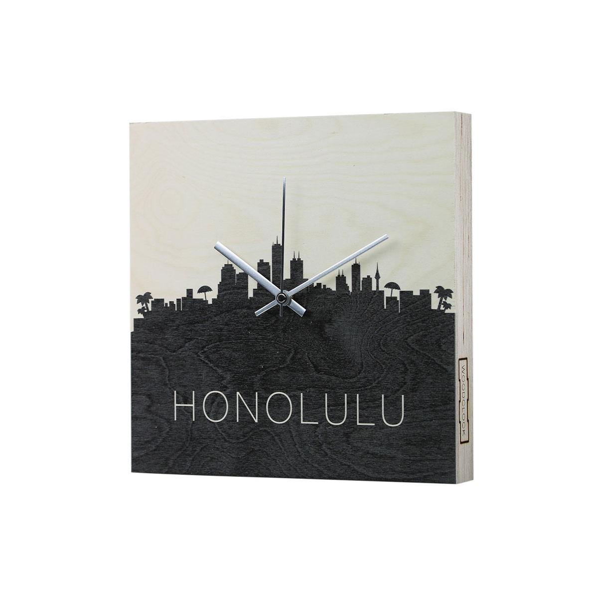 снимка на часовник Стенен часовник S.T.A.M.P.S Woodclock Timezone Honolulu 105632
