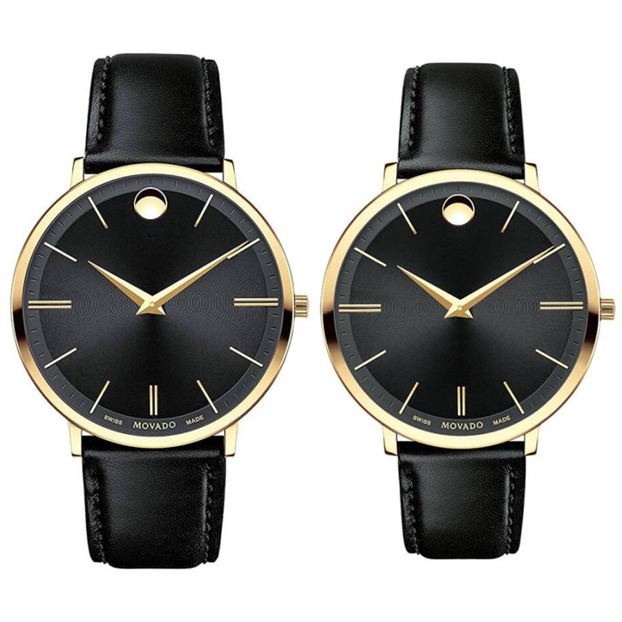 снимка на часовник Комплект часовници за двойки Movado Ultra Slim 607087 & 607091