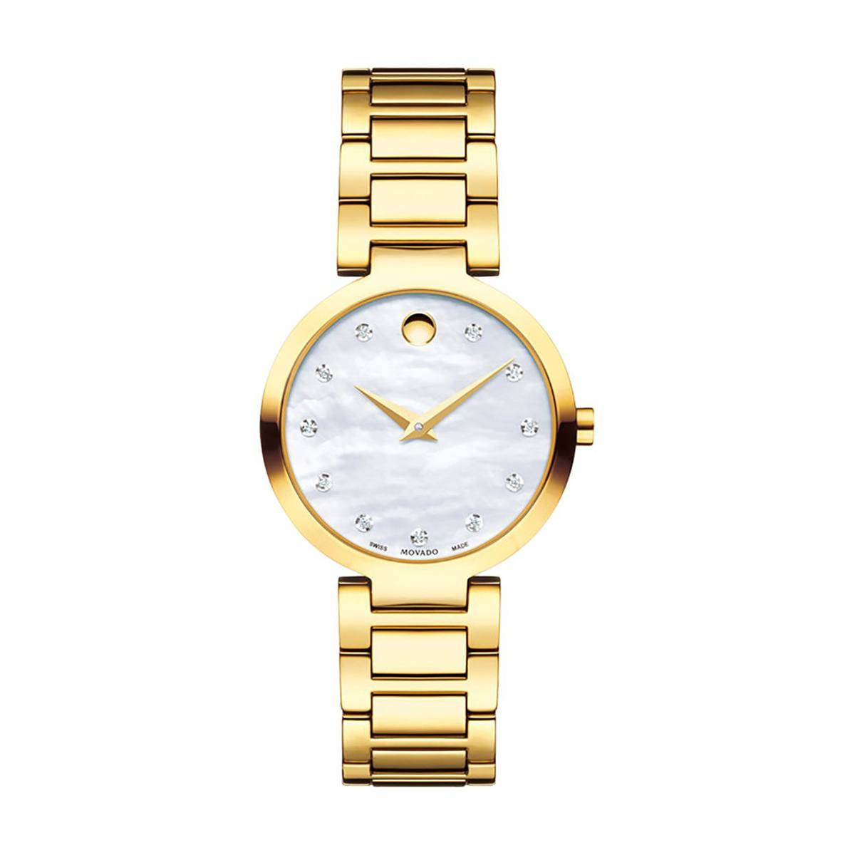 снимка на часовник Часовник Movado Museum Classic 607105