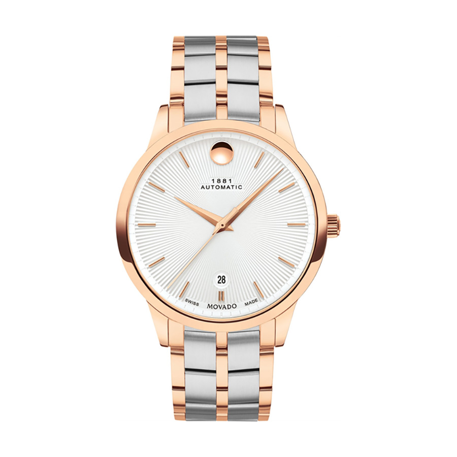снимка на часовник Часовник Movado Automatic 1881 607465