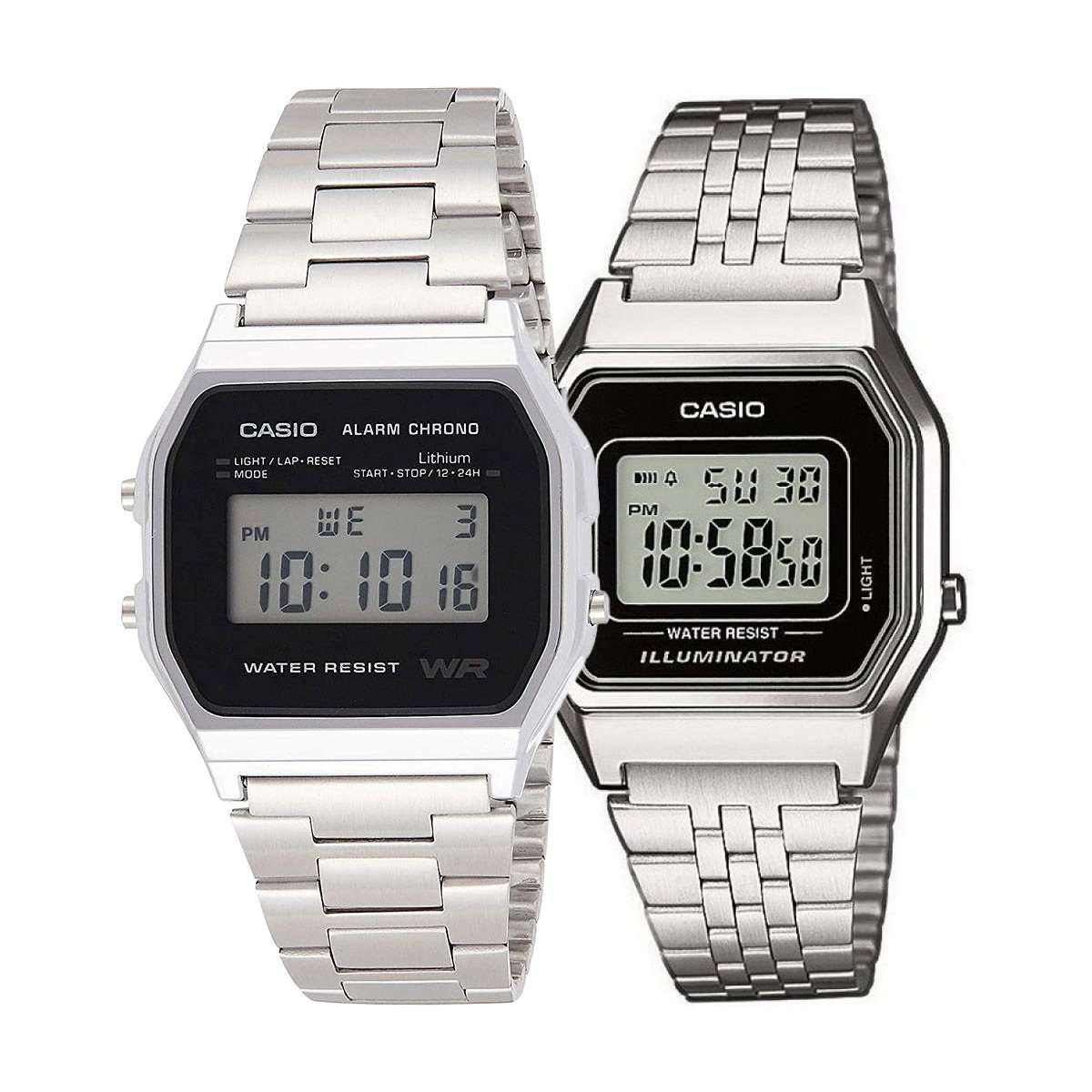 снимка на часовник Комплект часовници за двойки Casio A158WEA-1EF-LA680WEA-1EF