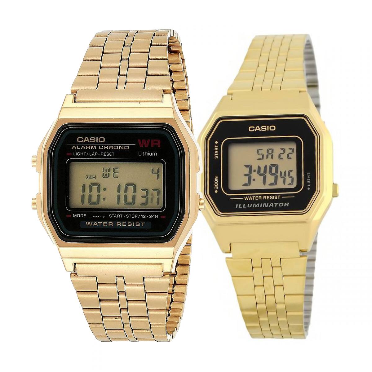 снимка на часовник Комплект часовници за двойки Casio A159WGEA-1EF-LA680WEGA-1ER