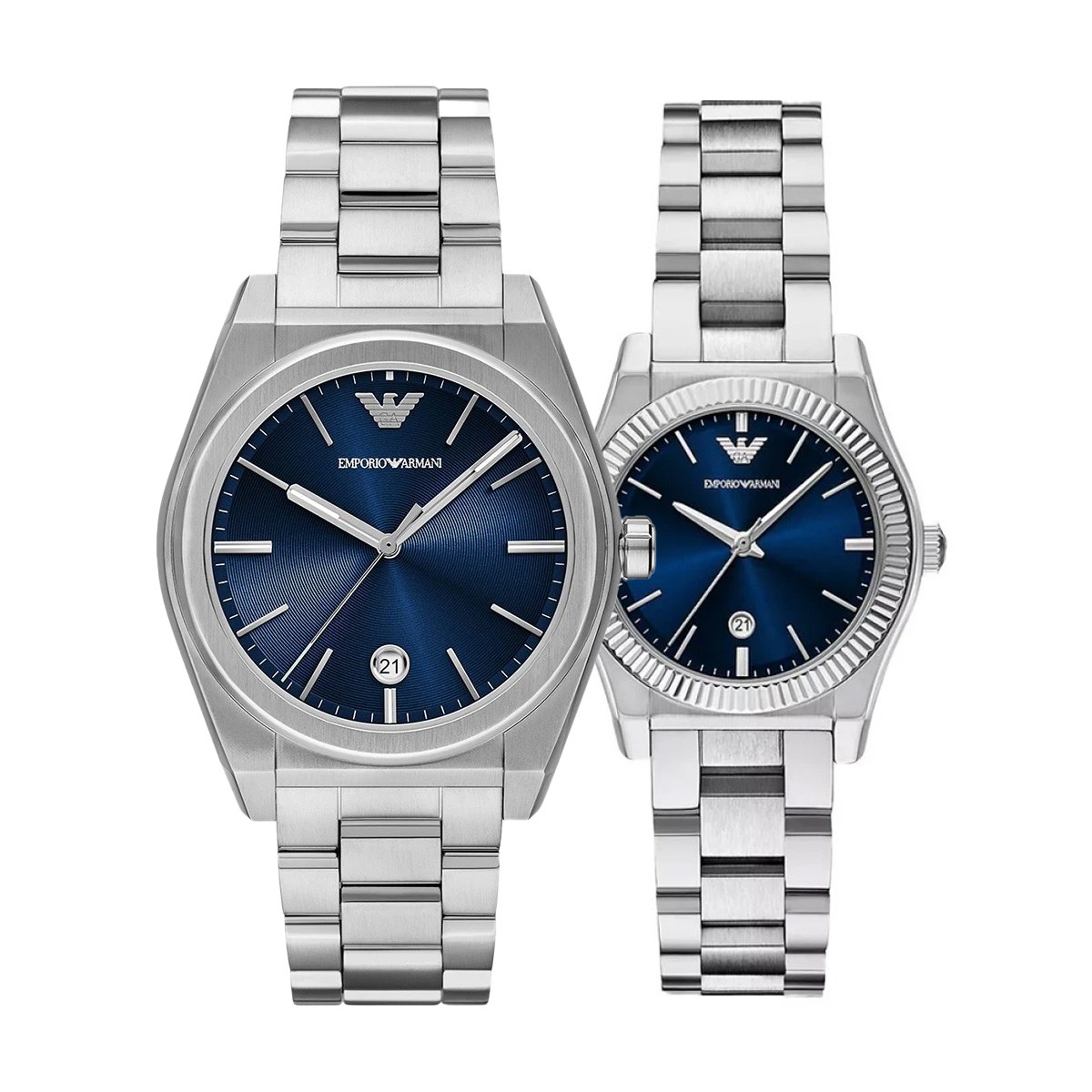 снимка на часовник Комплект часовници за двойки Emporio Armani Federico Federica AR11620-AR11717