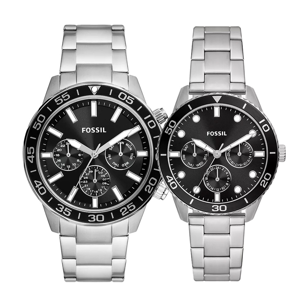 снимка на часовник Комплект часовници за двойки Fossil His and Hers BQ2753SET