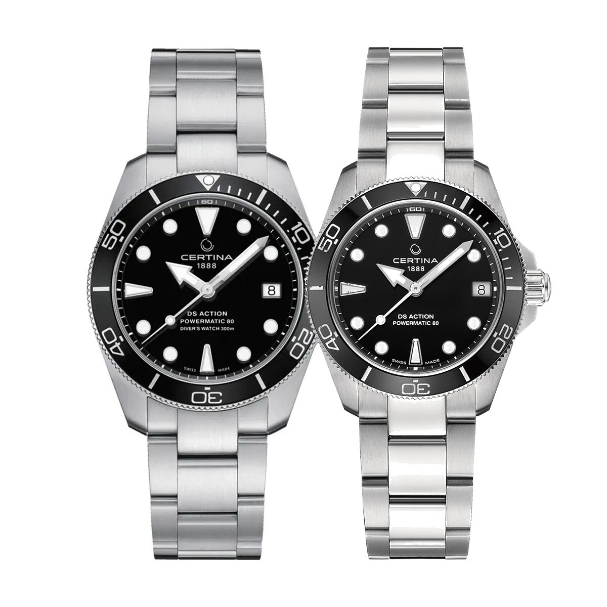 снимка на часовник Комплект часовници за двойки Certina DS Action Diver C032.807.11.051.00 & C032.007.11.051.00