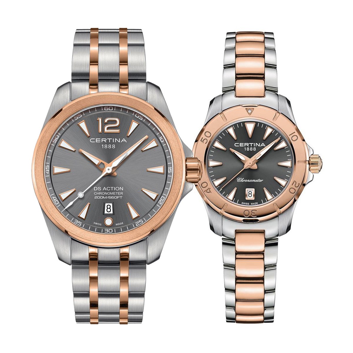 снимка на часовник Комплект часовници за двойки Certina DS Action C032.851.22.087.00-C032.951.22.081.00