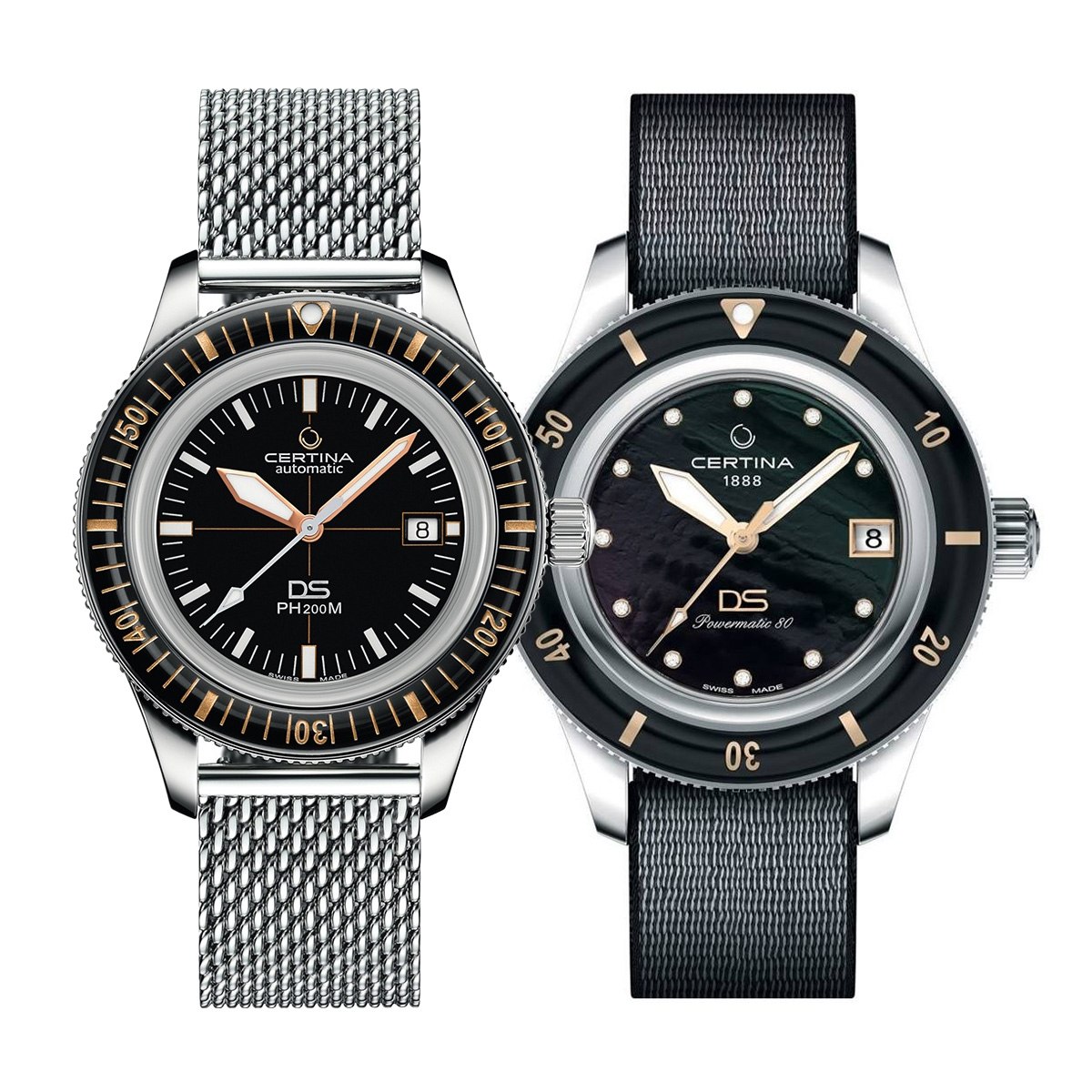 снимка на часовник Комплект часовници за двойки Certina DS PH200M C036.407.11.050.01-C036.207.18.126.00