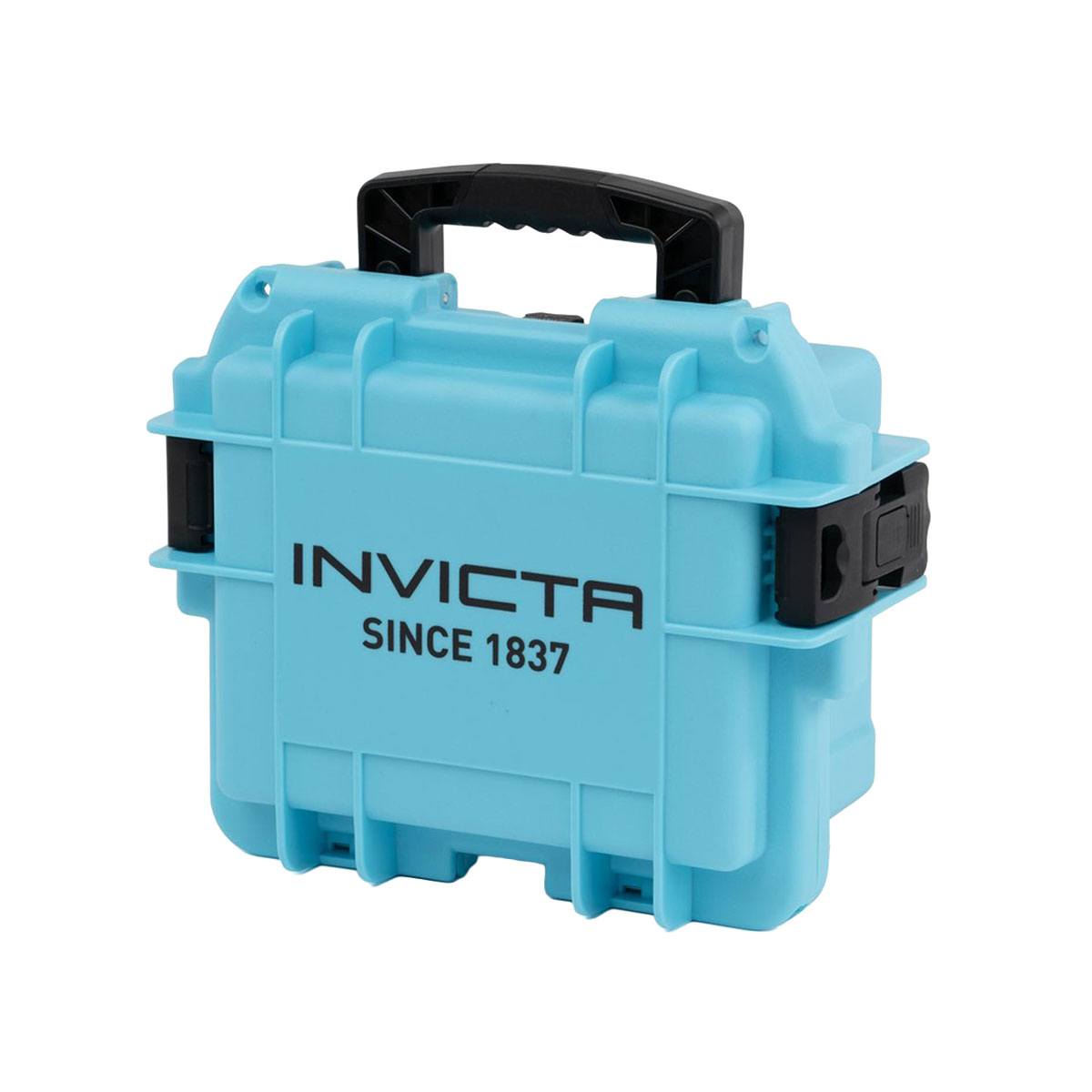 снимка на часовник Кутия за съхранение на 3 часовника Invicta - синя, DC3-TRQ
