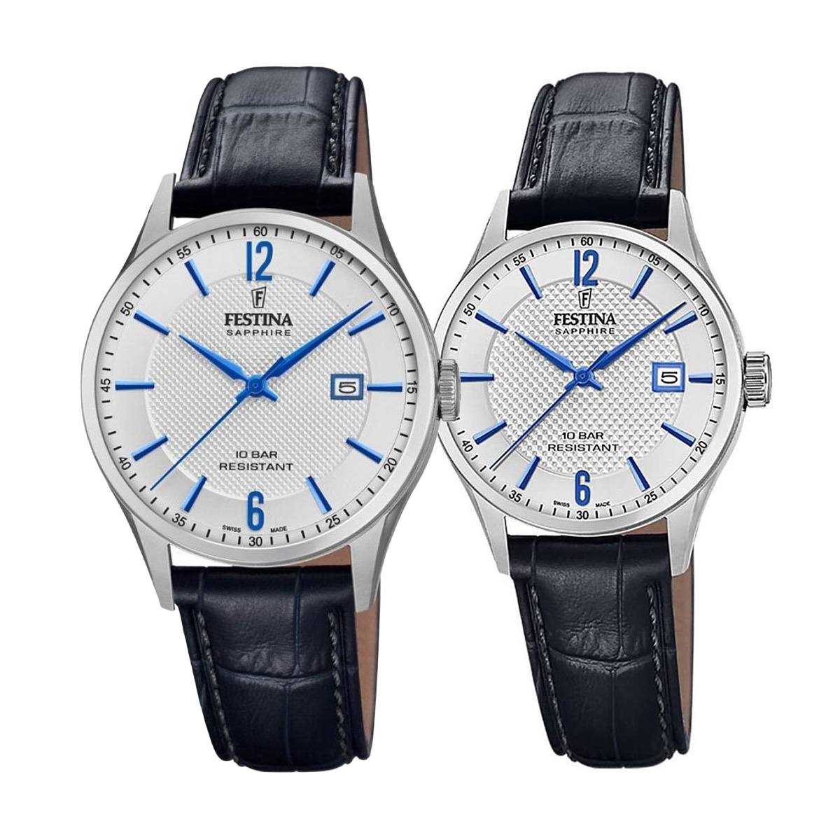 снимка на часовник Комплект часовници за двойки Festina Swiss MadeF20007/2-F20009/6