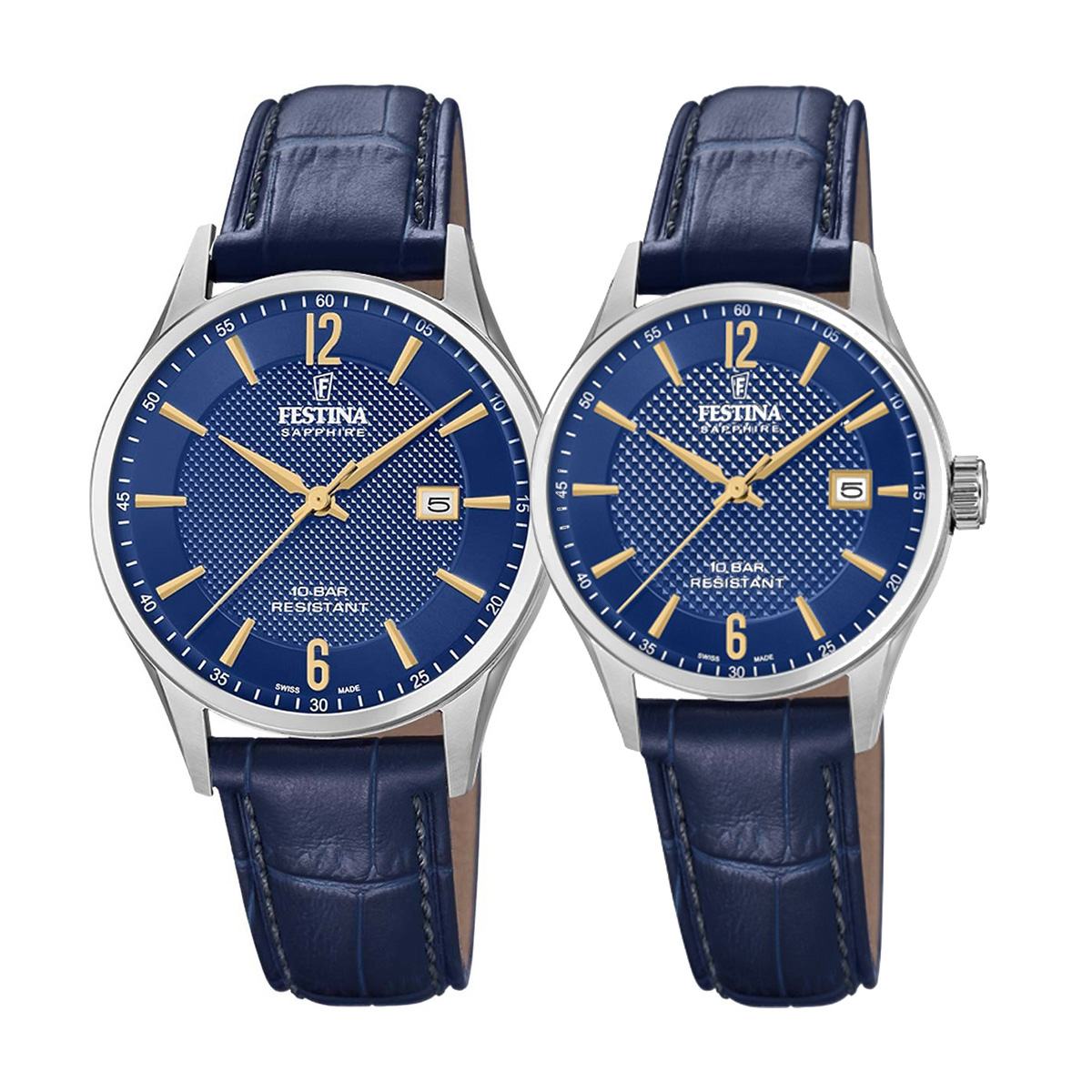 снимка на часовник Комплект часовници за двойки Festina Swiss Made F20007/3 & F20009/3