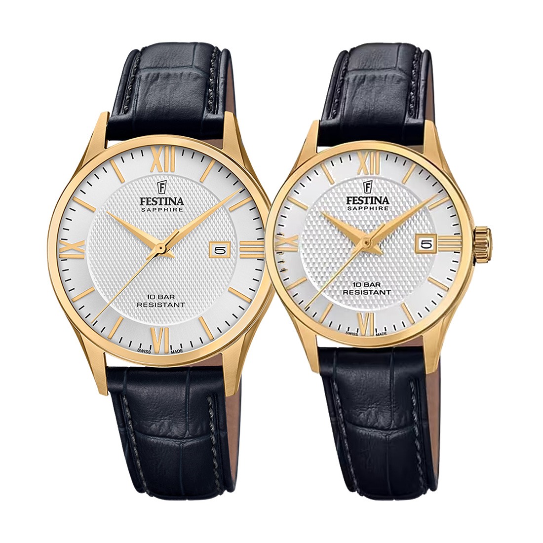 снимка на часовник Комплект часовници за двойки Festina Swiss Made F20010/2 & F20011/1