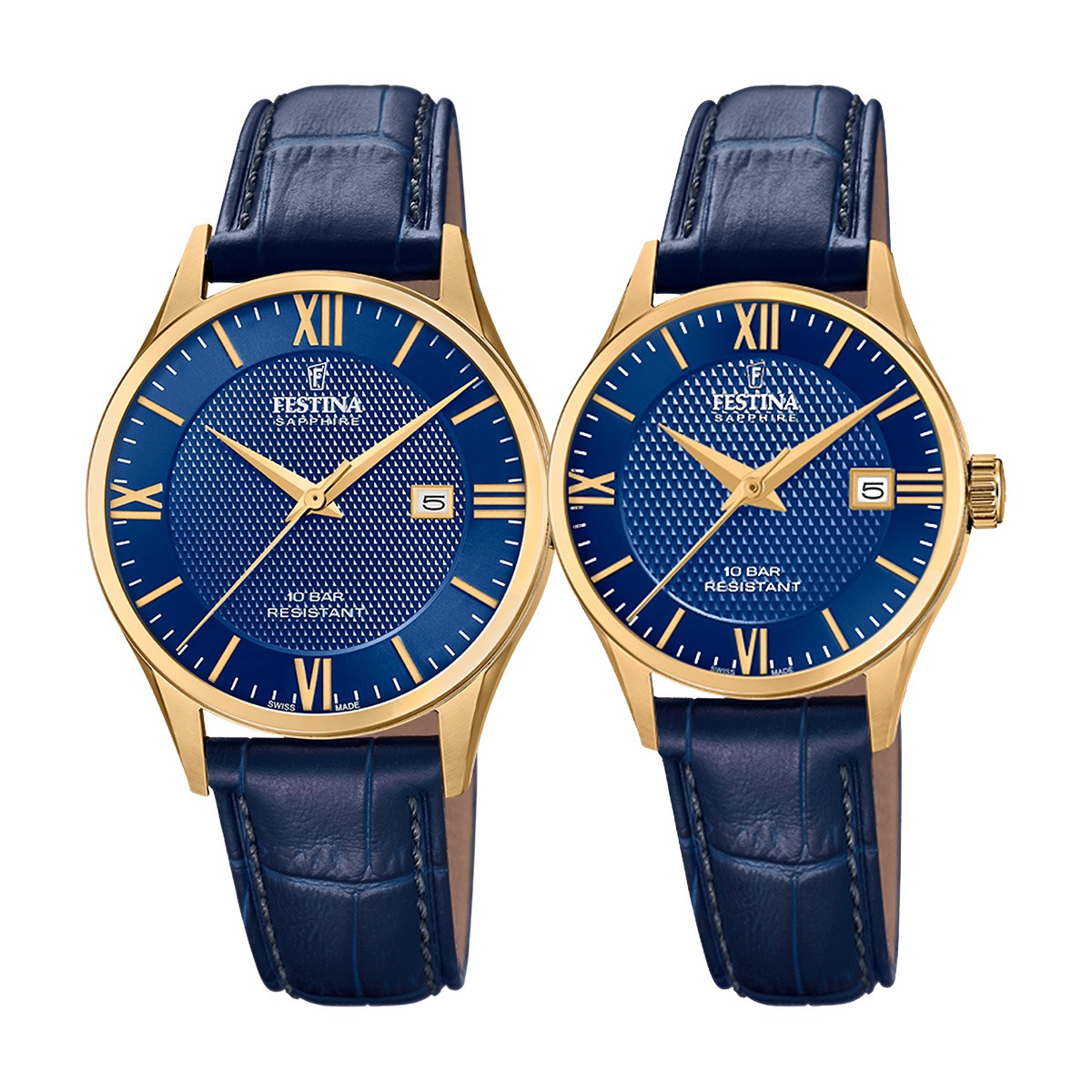 снимка на часовник Комплект часовници за двойки Festina Swiss Made F20010/3 & F20011/3