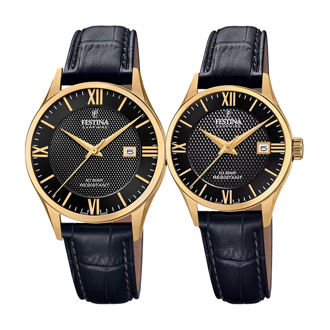 снимка на часовник Комплект часовници за двойки Festina Swiss Made F20010/4 & F20011/4